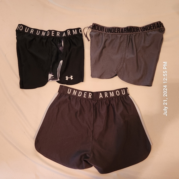 Under Armour Heat Gear Shorts - Ladies Sm 3pr - Picture 3 of 6
